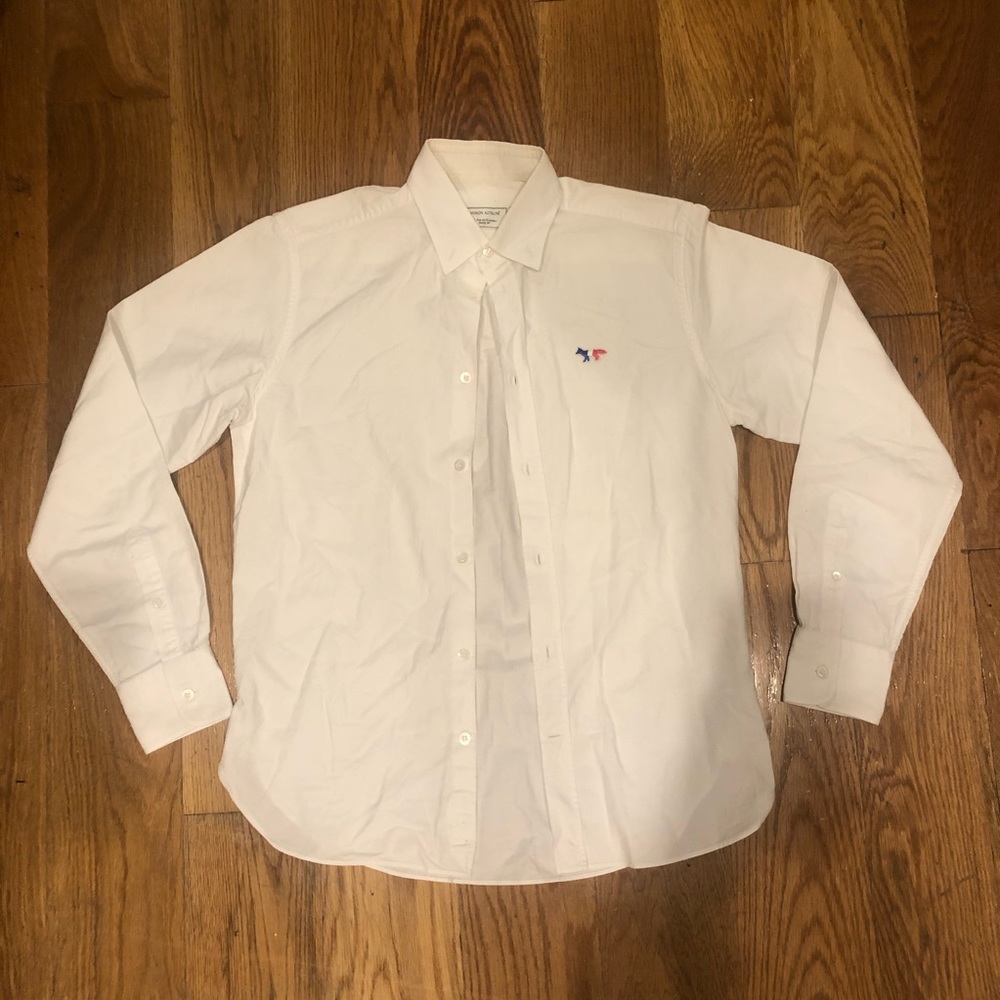 Maison Kitsune white button up